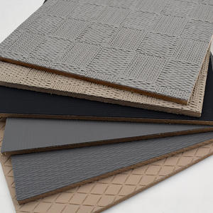 Interior Hotel Decoração Painel De Parede 3D Painel De PVC De Couro Em Ouro Carbono Fireproof Painel De Parede De Couro 3D - Product Image 2