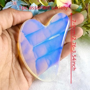 Hochwertiges Opalith Gua Sha Massagegerät für Gesicht, Augen und Hals - Hautpflege-Massagewerkzeug aus Opalstein, Jade Gua Sha Beauty Massager - Product Image 3