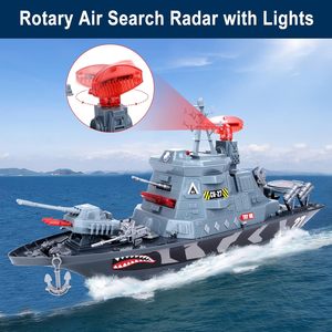 Ensemble de sauvetage de bateau de patrouille à roue libre avec lumières et sons Embarcation de glisse avec dériveur et aéronef sans pilote (UAV) Pretend Play Maritime Adventures - Product Image 5