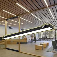 W90 * h35 perfil empotrado LED Luz lineal montaje empotrado Luz de techo led lineal para tienda minorista