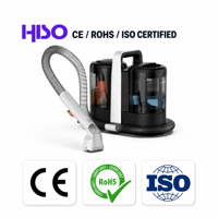 Nettoyeur de tapis portable à batterie 600W, aspiration 15kPa, bac à poussière 300ml, moteur sans balais, navigation gyroscopique, autonomie 61-90min
