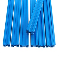 Profils en aluminium anodisé sur mesure, série Klein Blue 6000, 2020 2040, pour ligne d'assemblage industrielle, T5, rainures en T et en V