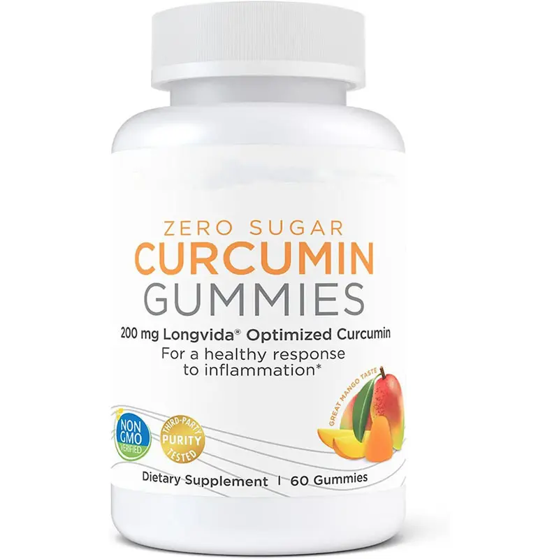 Oem/ODM nhãn hiệu riêng 95% CURCUMIN NGHỆ gừng Gummy Vegan Gummies cho hệ thống miễn dịch và não tăng cường