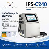 Impresora de Inyección de Tinta Continua de Alta Velocidad de hasta 306 m/min, Máquina de Codificación CIJ para Impresión de Códigos QR por Lotes en Botellas