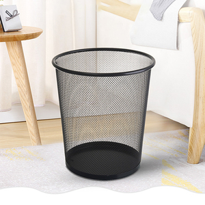 Cestas de <span class=keywords><strong>Basura</strong></span> para <span class=keywords><strong>Reciclaje</strong></span>, Contenedores de Residuos para Oficina y Hogar, <span class=keywords><strong>Cubo</strong></span> de <span class=keywords><strong>Basura</strong></span> de Alambre, Redondo, Abierto por Arriba - Product Image 4