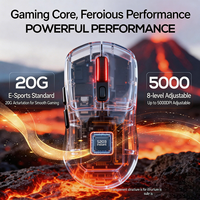 High Quality G19 Tri-mode BT/2.4GHz/Type-C Gaming Mouse 70g Lightweight Rechargeable Optical Mouse for E-sports Gamer