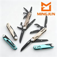 Couteau de poche multifonctionnel, lame pliable portable, outil multifonctionnel d'extérieur, EDC, clip de ceinture pour le camping, fabriqué en Chine, fabricant en gros