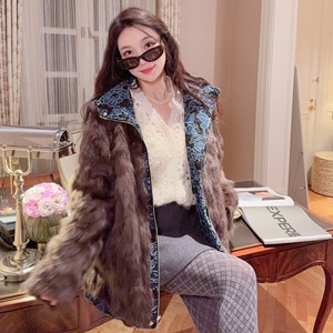 Factory <strong>Sale</strong> Reversible Real Fur Hooded Fur Parka Luxury Style Designer <strong>Mink</strong> <strong>Coat</strong> Women Autumn Winter Long - Product Image 3
