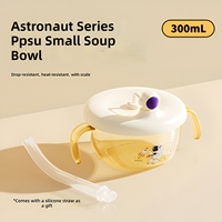 Ensemble de vaisselle pour enfants en PPSU sans BPA, portable, avec bol d'alimentation pour bébé et paille – Offre spéciale OEM