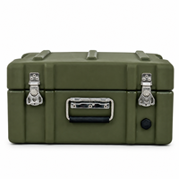 Caisse de transport robuste en rotomoulage, étanche IP65, avec mousse personnalisée pour instruments de test 450x350x230MM
