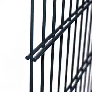 High Quality Hot Sale Powder Coated Metal Twin Bar Wire Welded Mesh 868/656/545 Fence Double Rod Mat Grid Fence