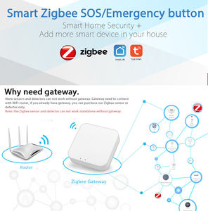 ZB-SOS-2 Tuya อุปกรณ์ฉุกเฉินอัจฉริยะสำหรับผู้สูงอายุ Zigbee ปุ่มกดขอความช่วยเหลือฉุกเฉิน พร้อมอุปกรณ์การแพทย์ - Product Image 3