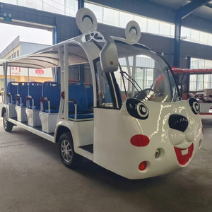 Cartoon Design 14 Seater Orange Clownfish Electric <b>Car</b> Children Theme Park Sightseeing Bus Transparent <b>Sunshade</b> Lead Acid 60km/h - Product Image 1