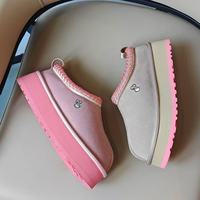 Bottes de neige formelles à enfiler pour femme 2025, à semelle épaisse, respirantes, chauffantes, anti-odeur, à talon épais, confortables, avec embout renforcé et épaissi