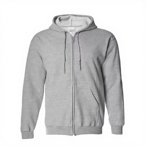 Sweat à capuche zippé pour homme, collection hiver, design personnalisé, impression de logo personnalisé, polaire décontracté uni, léger - Product Image 1