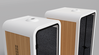 Cabine d'isolation acoustique portable et moderne, réglable, avec cadre en aluminium, pour enregistrement, interprétation et studio vocal, pièce insonorisée modulaire