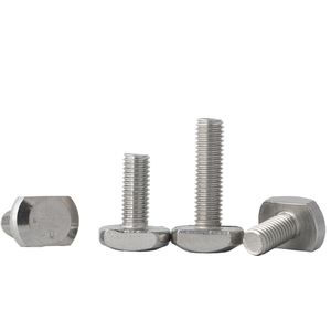 Vis de suspension solaire à tête marteau en acier inoxydable 304/316, vis en T, boulon de canal coulissant en T, 8.8 SS304 316 - Product Image 1