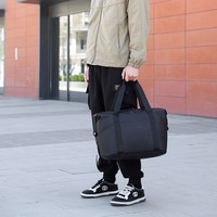 Sac de Sport Tendance 2025 Grande Capacité Léger en Oxford, Sac de Voyage Extensible Style Coréen pour Unisexe