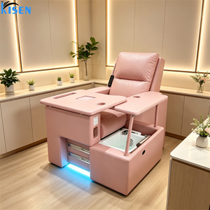 เฟอร์นิเจอร์ร้านทำเล็บ KISEN Modern Beauty หรูหรา เก้าอี้นวดเท้าไฟฟ้าแบบไร้ท่อสำหรับทำเล็บมือและเล็บเท้าระดับมืออาชีพ - Product Image 6