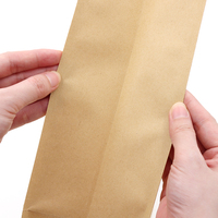 Sac de fond de logo personnalisé sac d'emballage de café en grain de café 125g 500g 1kg pochette en papier kraft avec valve à air zippée
