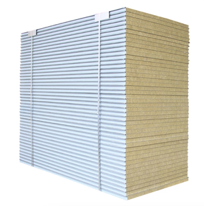 Panel Aislante de Lana de Roca, Panel Sándwich Resistente a la Humedad, Materiales de Acero para Casas Móviles, Cámaras Frigoríficas, Talleres y Hoteles - Product Image 1