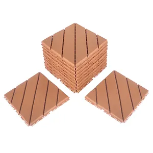 Easy Clean Paimento Exterior New Designed Composite Interlocking Deck Tiles Outdoor