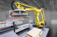 Robot de palettisation robuste FANUC M-410iC 315 kg – Station de travail FANUC Robotics pour manutention et palettisation intensives haute vitesse