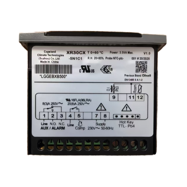 Copeland/Dixell XR30CX-5N1C1 Plastic Digital Temperature Thermostat AC Fridge Refrigeration Controller 220-240V/50Hz