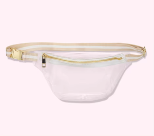 Stoney Clover nouveau Logo personnalisé stade PVC unisexe sac banane avec lettres patchs bandoulière taille sac clair Fanny Pack pour les femmes - Product Image 6