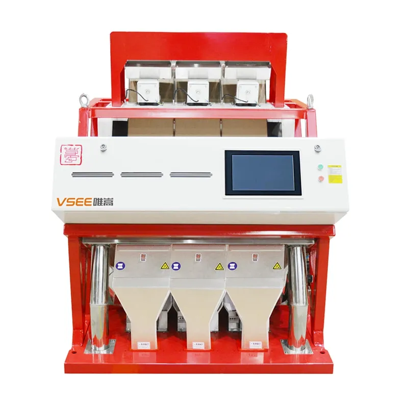 Mesin penyortir warna bumbu populer akurasi tinggi untuk biji pertanian mesin penyortir warna dengan suku cadang
