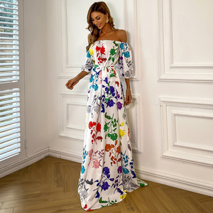 MF Bodycon Lace Chiffon Sexy Backless Floor-Length Gown Summer Party Women's <b>Dress</b> - Product Image 4