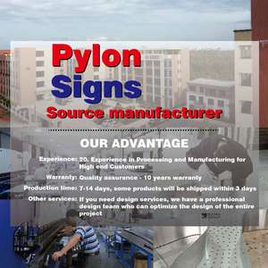 BUOYANT Outdoor wayfinding segno esterno free standing logo del negozio di <span class=keywords><strong>auto</strong></span> illuminato pubblicità autolavaggio cartello pilone - Product Image 6