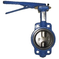 Vanne papillon en acier inoxydable CF8, usine chinoise, joint dur et souple, type à bride, à poignée turbine, pour milieu aqueux