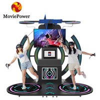 Simulateur de musique de réalité virtuelle à prix d'usine amusant, équipement de simulation de mouvement, machine d'arcade de danse 9D, jeux vidéo VR pour 2 personnes