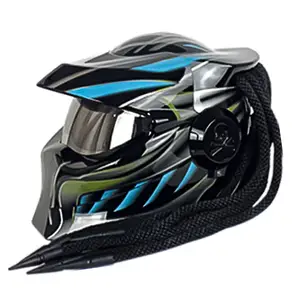 HNJ Helm ABS Full Face Predator, Helm Motor Ag V ABS Full Face