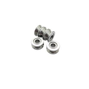 Cuscinetto a Sfera Miniaturizzato con Scanalatura a U e a <span class=keywords><strong>V</strong></span> U624ZZ 624V 624U 623VU 604UZZ in Acciaio al Carbonio Durevole OEM 4x13mm per Puleggia - Product Image 3