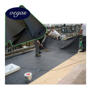 EPDM selbstklebende Gummi-Dachrollen 45-60 Millimeter PVC-Membran einfache Installation 10-25 Fuß Breite flaches Dach Wasserdichte