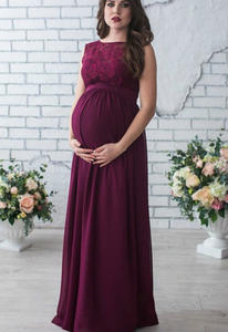 Vestidos de fotografía de gran tamaño <span class=keywords><strong>Ropa</strong></span> de maternidad de encaje Vestidos de novia embarazadas - Product Image 5