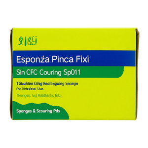 Spugna per Pulizia Rettangolare Esponja Pinza Fixi Senza CFC SP010 per Uso in Cucina e Bagno - Product Image 2