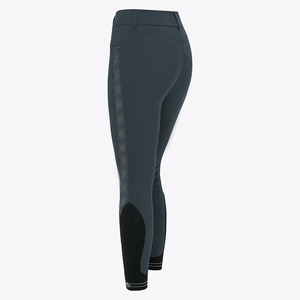 <span class=keywords><strong>Pantalon</strong></span> d'équitation pour femme à motif imprimé personnalisé, <span class=keywords><strong>taille</strong></span> haute, avec patchs aux genoux, élastique, pour la compétition - Product Image 3