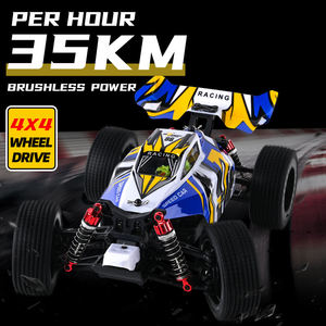 Voiture RC haute vitesse pour enfants 35 km/h 1/16 entièrement proportionnelle, jouet télécommandé longue portée 80 mètres, voiture tout-terrain rapide 4x4 - Product Image 3