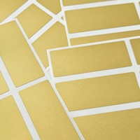 Autocollants à gratter couleur or 20*50mm en gros pour fabricants, étiquettes à revêtement à gratter pour tickets à gratter secrets