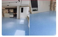 Peinture époxy durable effet marbre, sable coloré, pour sols en béton, entrepôts et chambres
