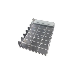 กล่องเก็บอายแชโดว์อะคริลิคใสสำหรับจัดเก็บเครื่องสำอางบนโต๊ะ 17x12.5x4 ซม. 7 ช่อง - Product Image 5