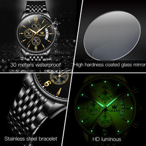 Reloj de Cuarzo 2867 OEM Personalizado, Resistente al Agua, con Calendario, para Hombre, en Acero Inoxidable, Gran Venta - Product Image 6