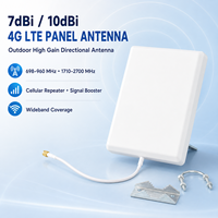 Antenne Panneau Externe Directionnelle 7dBi 10dBi pour Routeur 4G LTE Amplificateur de Signal 698-960/1710-2700MHz Extérieur