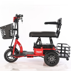 <span class=keywords><strong>Tricycle</strong></span> électrique pliable pour seniors Elite 400W 48V 20km/h avec siège double extensible, frein à main et à pied, acier haute résistance - Product Image 3