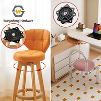 Base pivotante carrée universelle en acier épaissi et robuste pour chaise, présentoir, mobilier de salle à manger et de cuisine