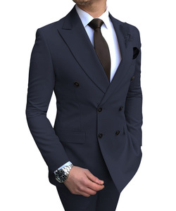 Nuovi disegni moda uomo stile <span class=keywords><strong>blu</strong></span> abiti <span class=keywords><strong>da</strong></span> uomo abiti <span class=keywords><strong>da</strong></span> <span class=keywords><strong>cerimonia</strong></span> uomo formale abiti <span class=keywords><strong>da</strong></span> lavoro in tessuto - Product Image 3