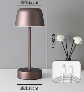 Lámpara de mesa de escritorio <span class=keywords><strong>LED</strong></span> de diseño Simple de creatividad Vintage, Control táctil regulable para leer libros para estudio o decoración para sala de estar - Product Image 6